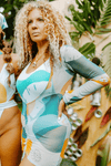 Deniz Cover Up Dress | Tropical Design